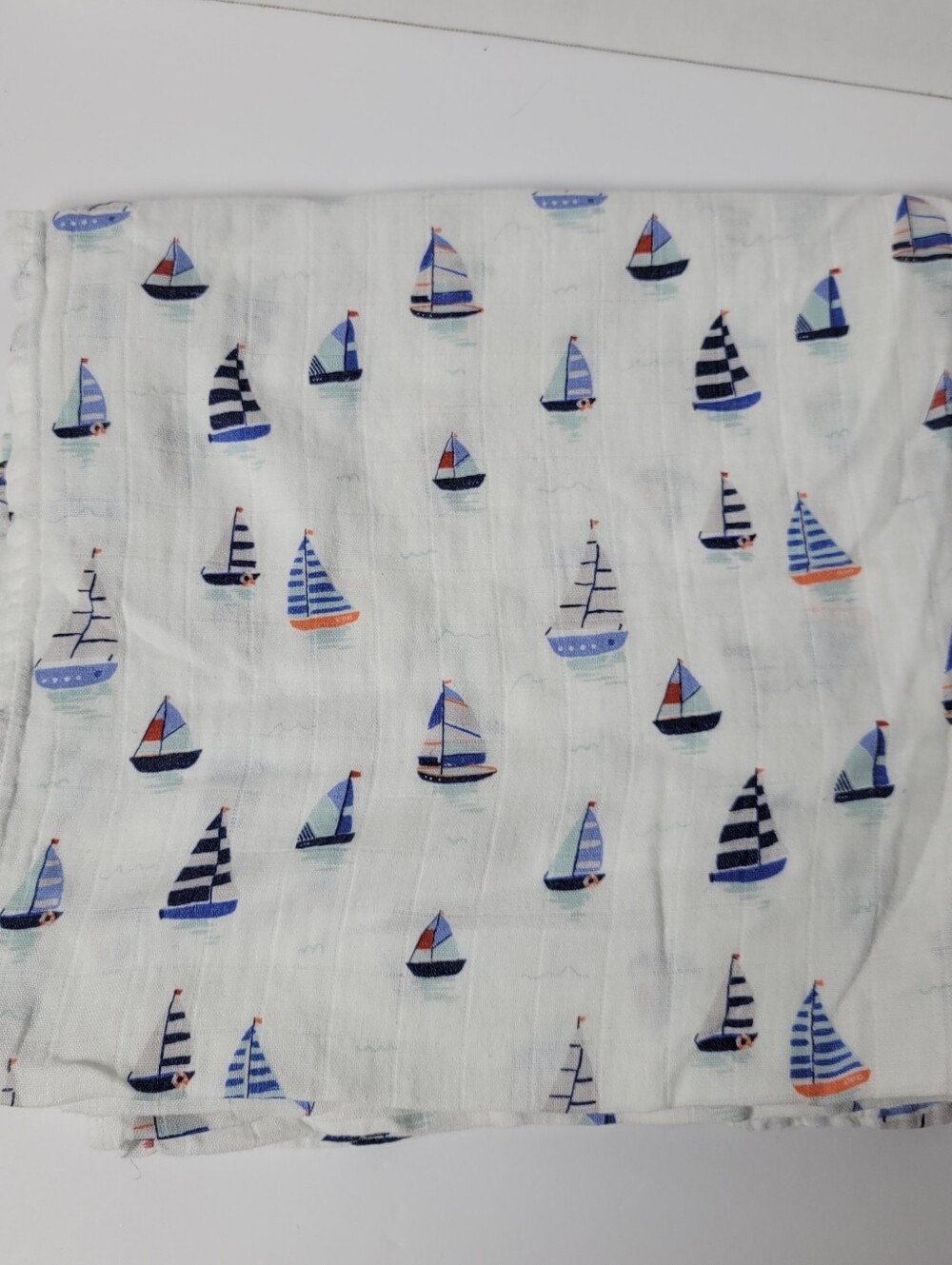 Angel Dear Muslin Blanket - Sailboats